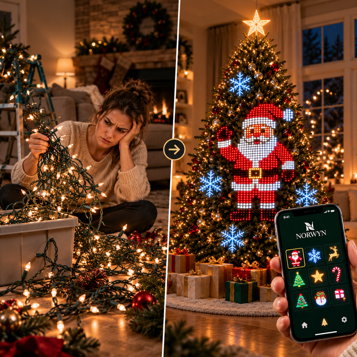 Smart Animated Christmas Tree Lights